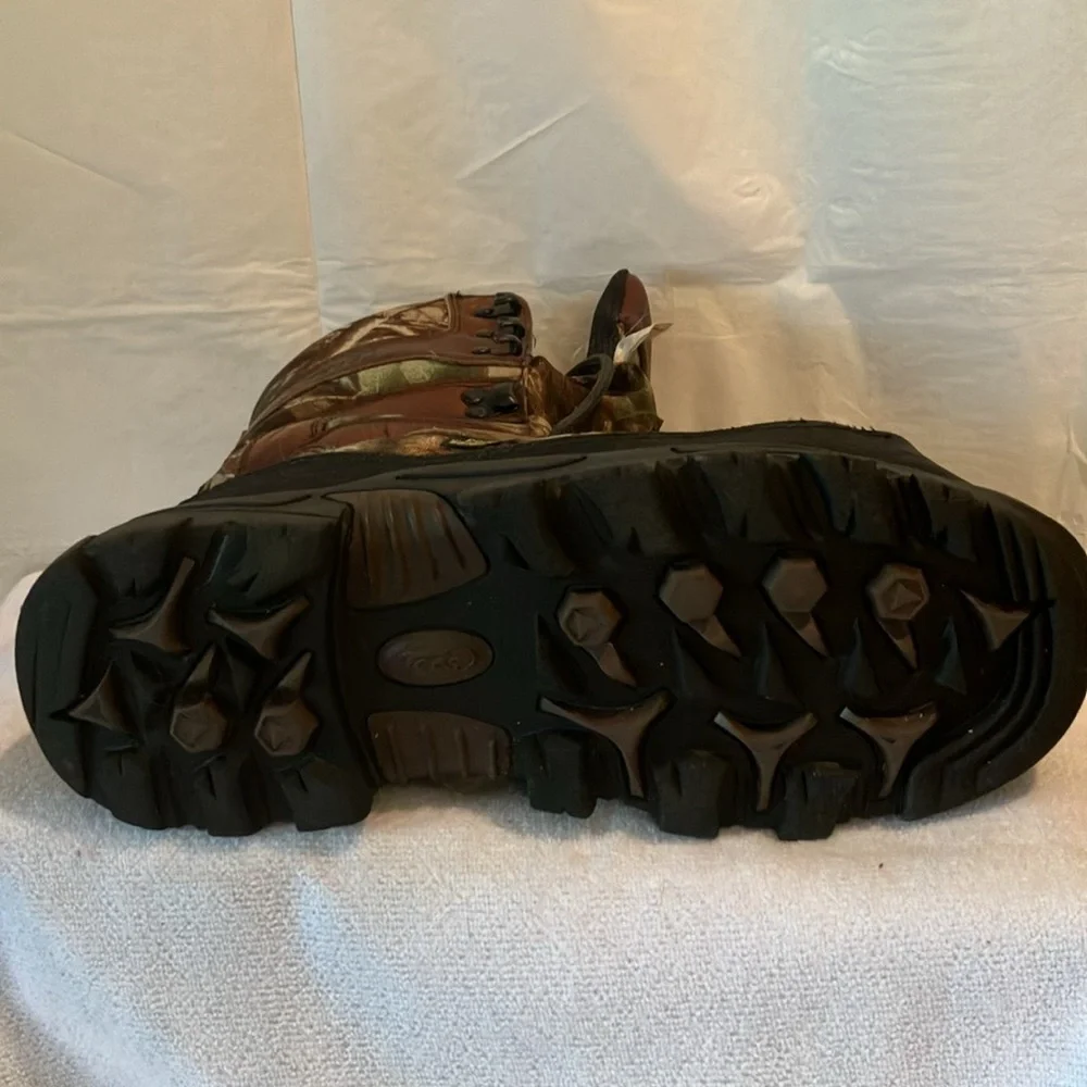 Tecs 800gram Men’s Sz 8 Thinsulate 10” Camouflage Lace up Hunting Boots GUC